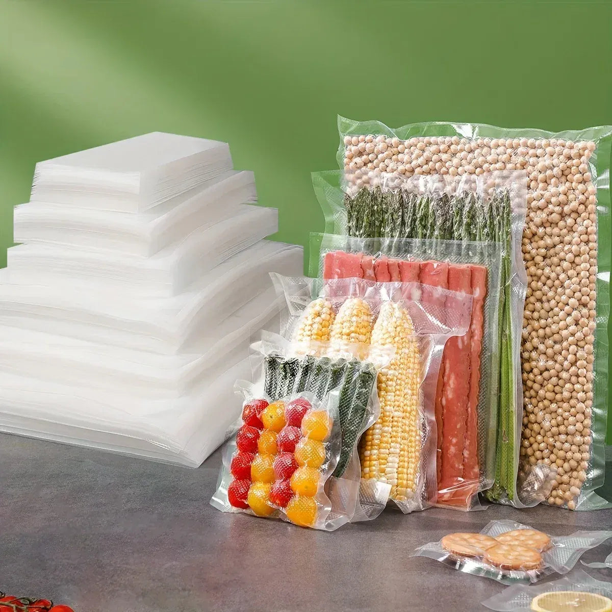 100 Sachets Sous Vide Alimentaires 28cm × 40cm